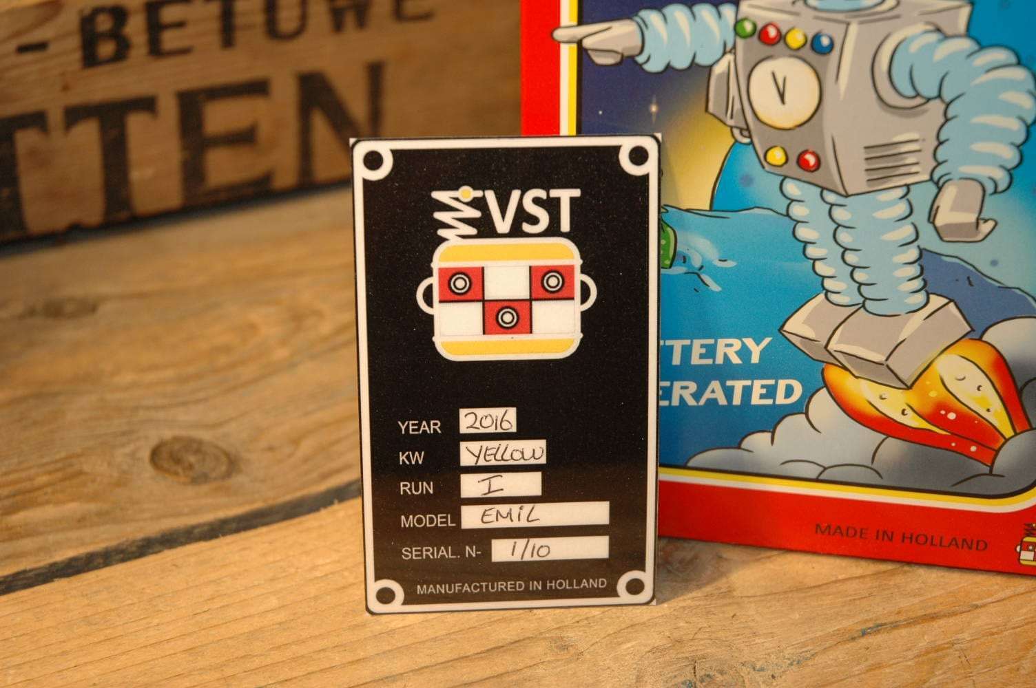 VST - Roboter Emil 3D Printed Yellow Variation