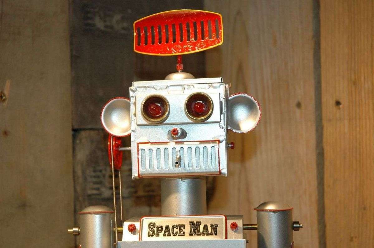 ROBOT VINTAGE TOLE Jouet Mécanique EUR 20,00 - FR