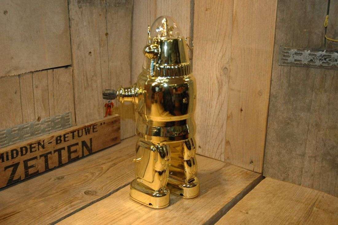 Osaka Tin Toy Institute ( OTTI ) - Mechanized Robby Robot Color Samples / Prototype / Plated Gold