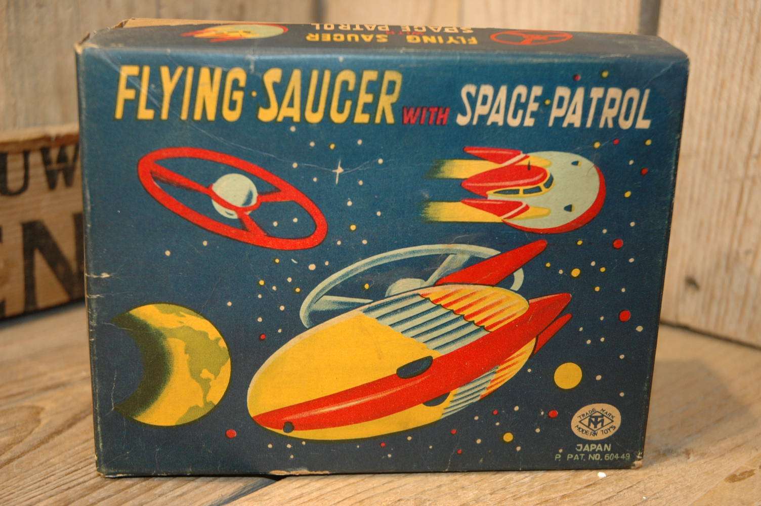 Modern Toys - Flying Saucer with Space Patrol - Vintage Spacetoys