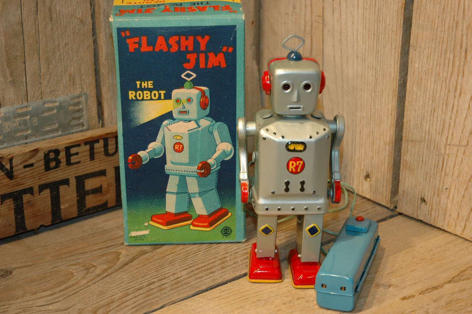 SNK Sankei - Flashy Jim The Robot - Vintage Spacetoys