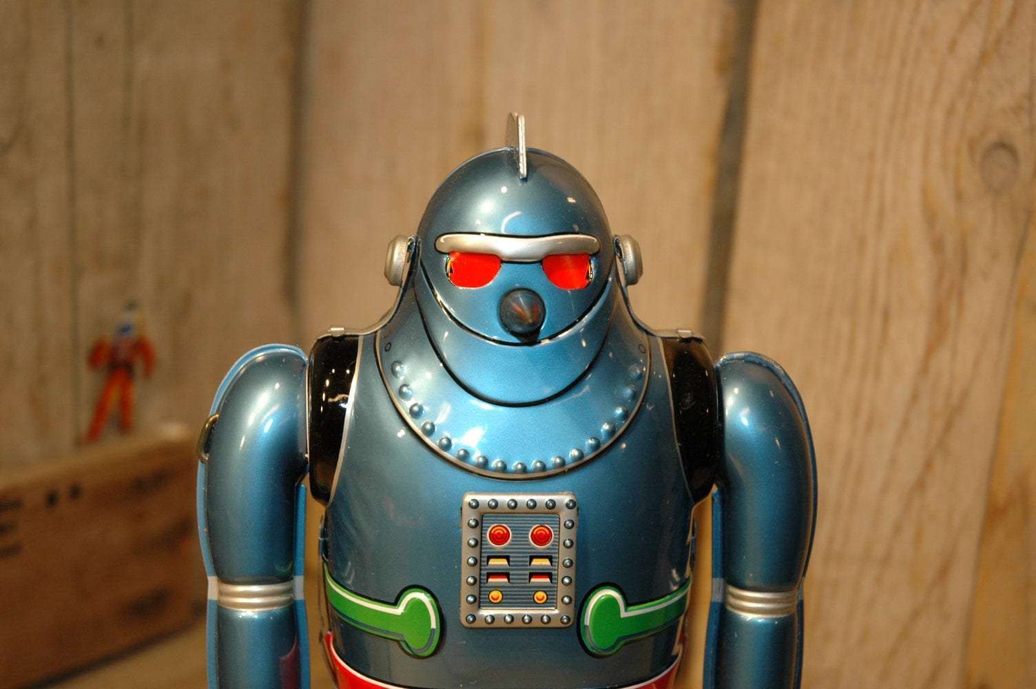 Osaka Tin Toy Institute – Gigantor no.5 Tetsujin 28 Robot Light Blue Variation.