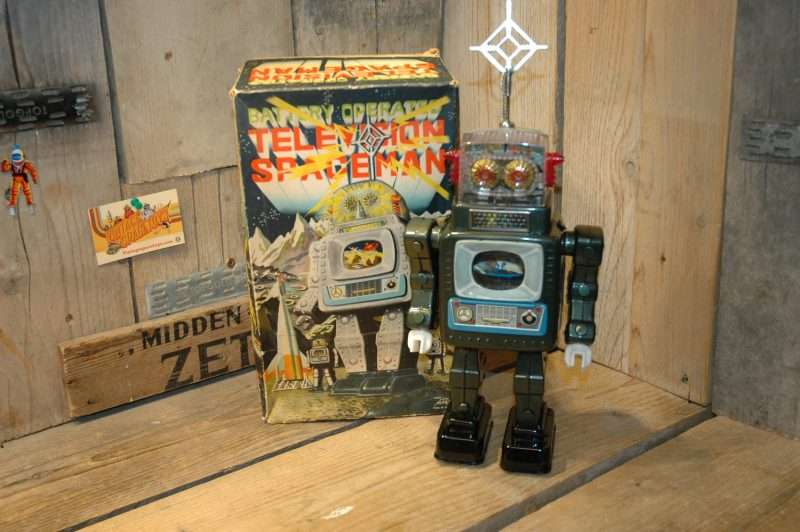 Ancien Robot Spatial Vintage - Jouet Miniature Collector - édition Limitée