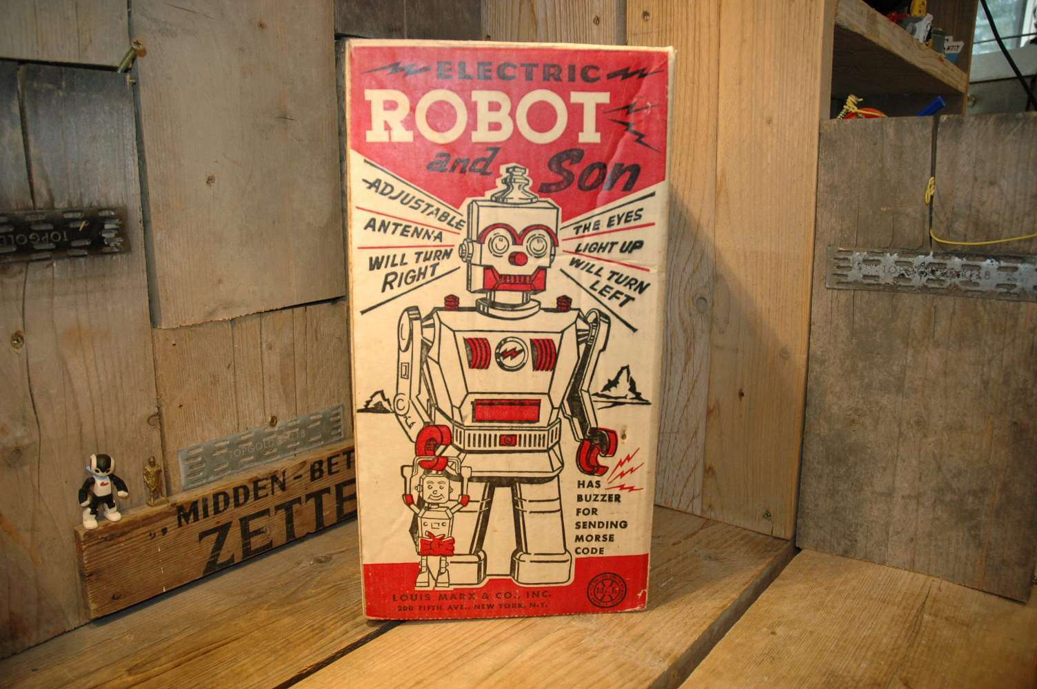 Details about   Reproduction Tools and Drawer for Maroon Robot and Son by Louis Marx & Co. 