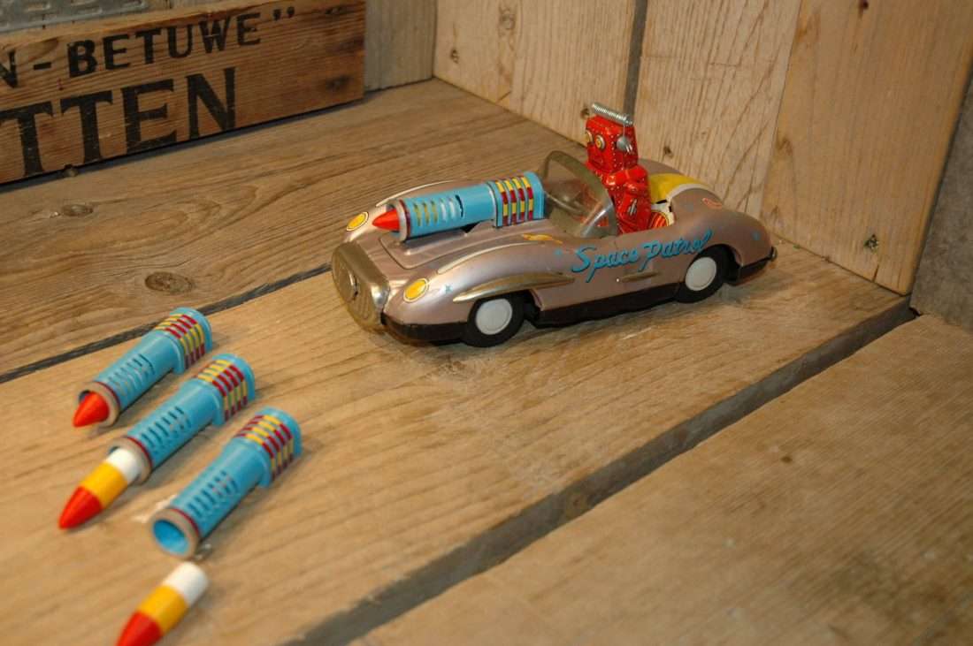 ATC Space Patrol Robot Cars