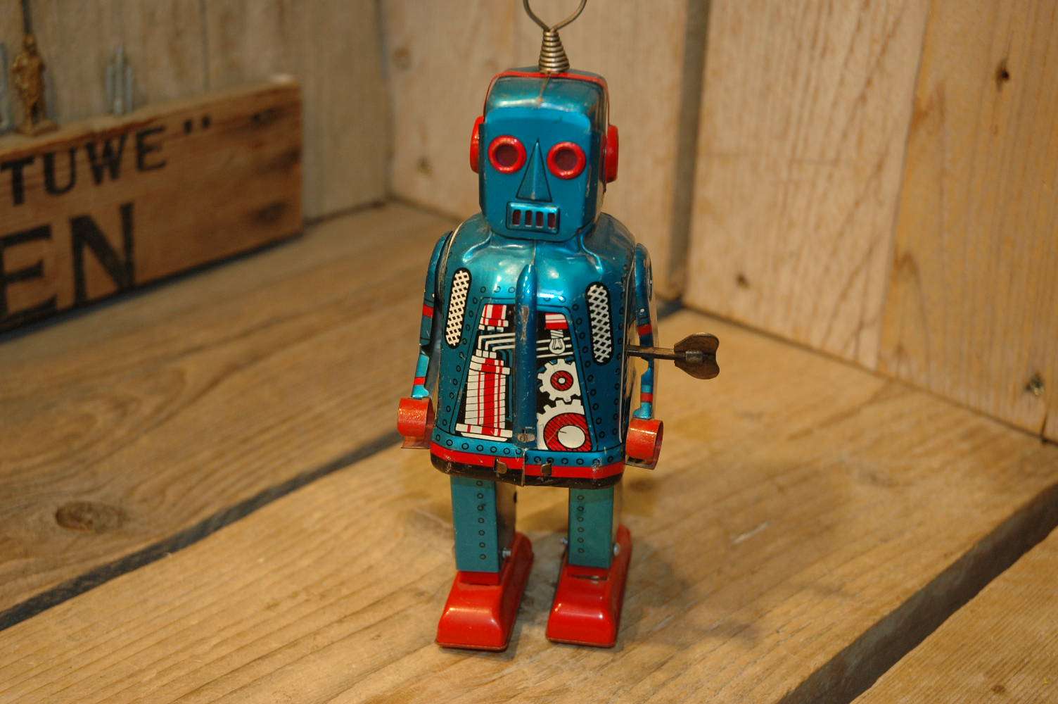 Yoshiya - Sparky Robot Blue Variation - Vintage Spacetoys