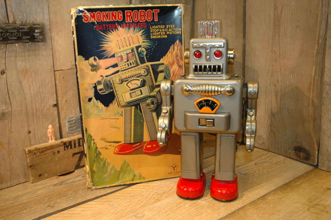 Yonezawa Smoking Robot Vintage Spacetoys